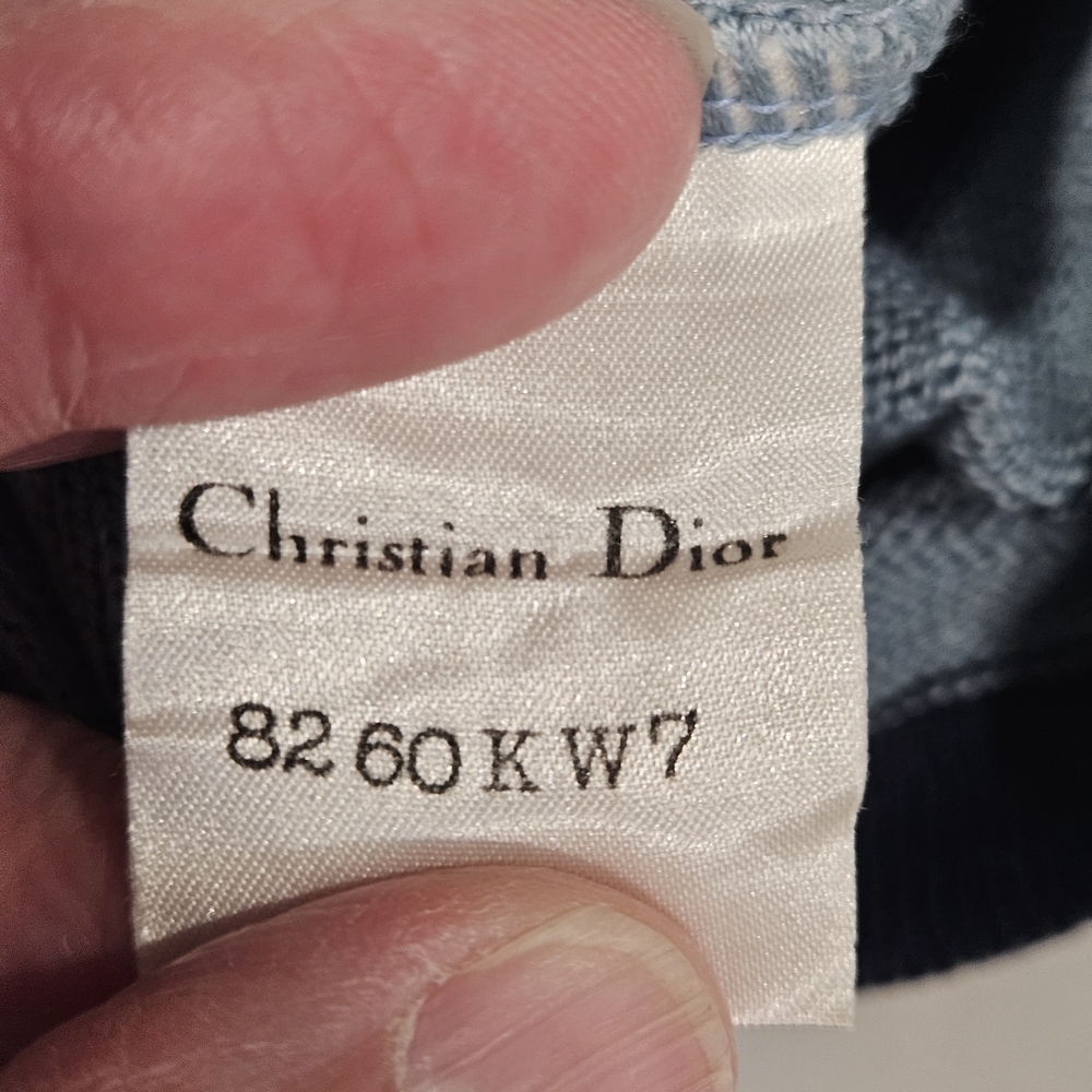 Christian Dior Navy Striped Women's Sweatshirt - Picture 8 of 11